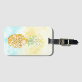 Aqua Gult Pineapple Guld Dream Bagagebricka