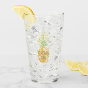 Aqua Gult Pineapple Guld Dream         Glaskopp