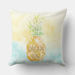 Aqua Gult Pineapple Guld Dream Kudde