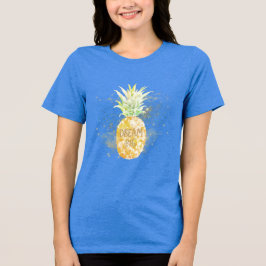 Aqua Gult Pineapple Guld Dream T Shirt