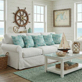 Aqua havskristaller Kastkudde Kudde