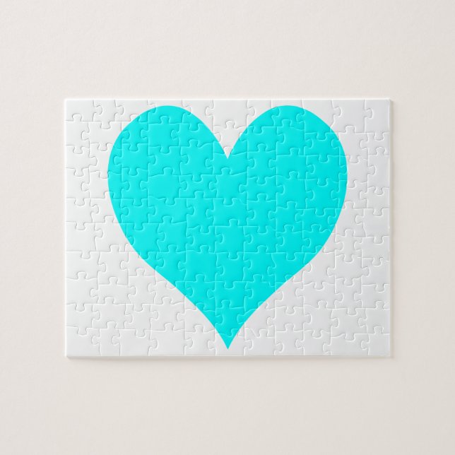 Aqua Heart Pussel (Horisontell)