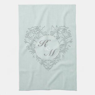 Aqua HeartyChic Kökshandduk