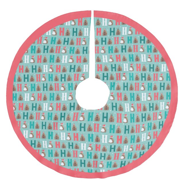 Aqua Ho Ho Ho Armadillo Julgransmatta Borstad Polyester (Framsidan)