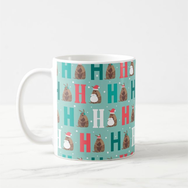 Aqua Ho Ho Ho Armadillo Kaffemugg (Vänster)