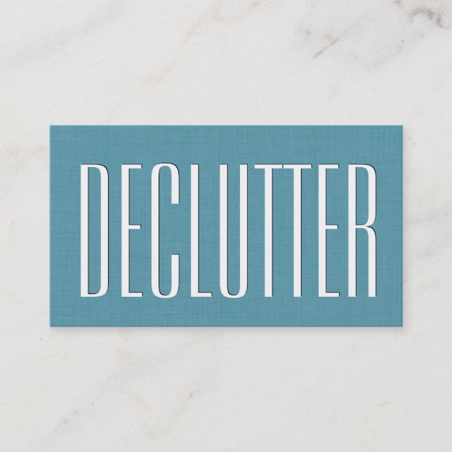 Aqua HOME ORGANIZER Tema Simple Stil V63J Visitkort (Framsida)