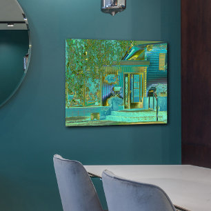 Aqua House 1 Canvastryck