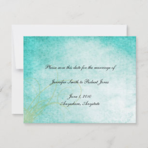 Aqua Hummingbird Watercolor Spara datumet