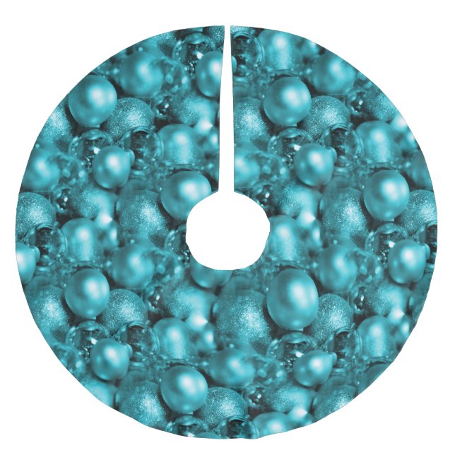 Aqua Jul Baubles Julgransmatta Borstad Polyester (Framsidan)