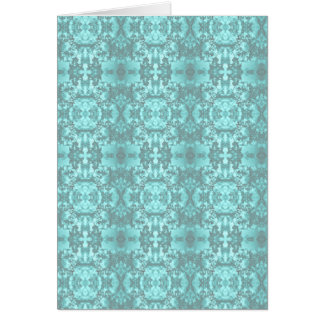 Aqua kaleidoscope-anteckningskort OBS kort