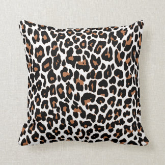 Aqua Leopard Vit Kudde