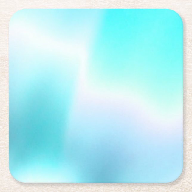 Aqua Lights Pappersunderlägg Underlägg Papper Kvadrat (Framsidan)