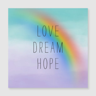 Aqua Lila Rainbow Inspirational Kärlek Dream Hope