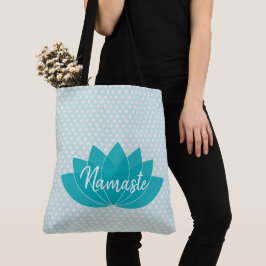 Aqua Lotus Yoga Tote Bag Tygkasse