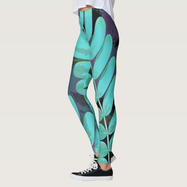 Aqua Lövs Leggings (Vänster)