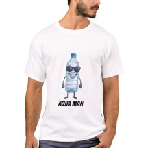 Aqua Man Rolig Hjärnrot Vatten t-shirt
