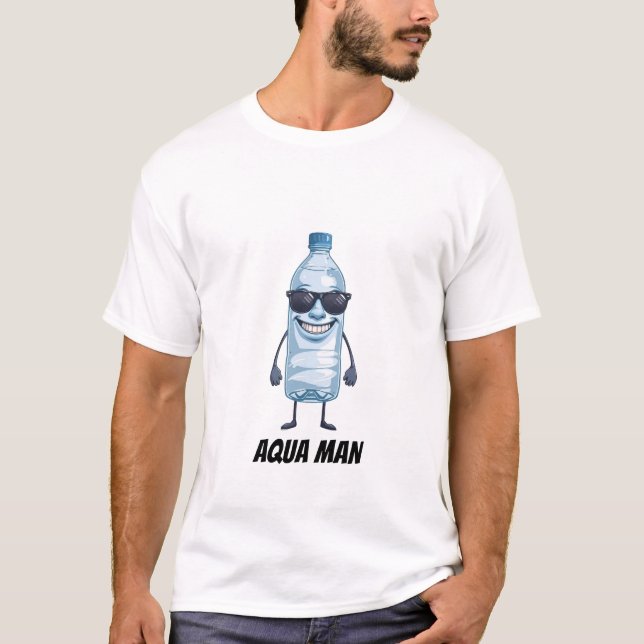 Aqua Man Rolig Hjärnrot Vatten t-shirt (Framsida)