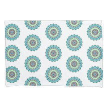 Aqua Mandala Mönster Boho