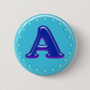 Aqua märka med sina initialer A Knapp