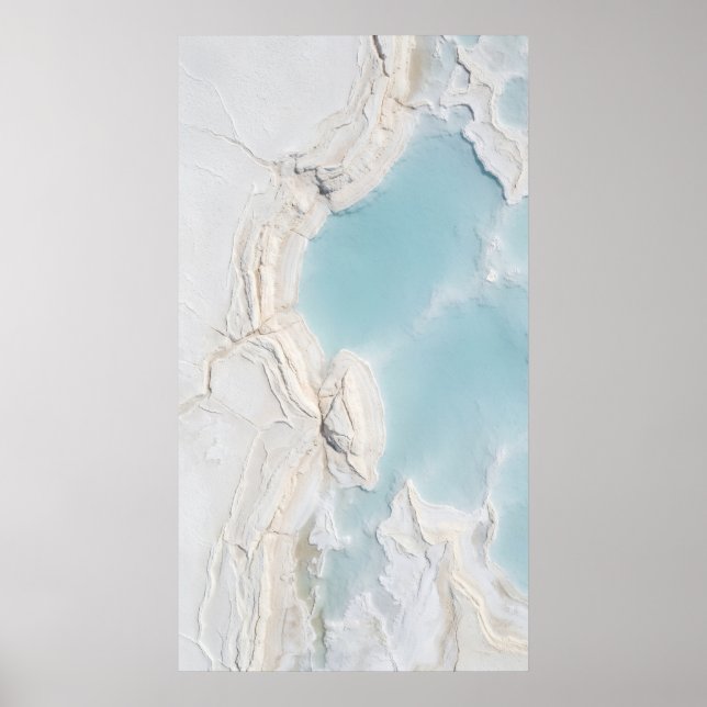 Aqua Marmor Stens Poster (Framsidan)