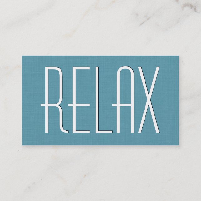 Aqua MASSAGE-tema Enkel Stil V63F Visitkort (Framsida)