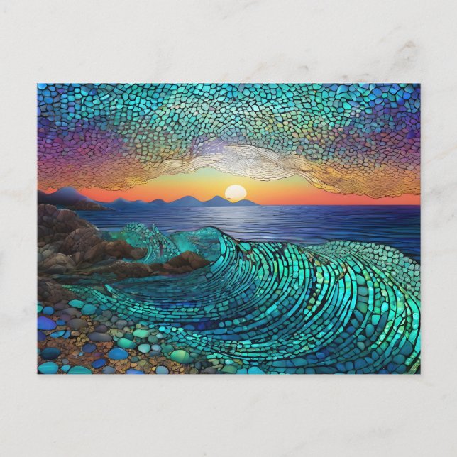 Aqua Mirage Seascape Vykort (Framsida)