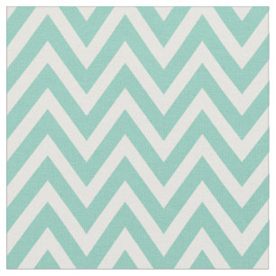Aqua Modern Chevron Rand Tyg