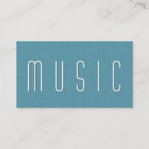 Aqua MUSIC TEACHER Simple Stil V53 Visitkort