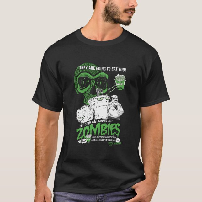 Aqua N Hunger Force Zombies T Shirt (Framsida)
