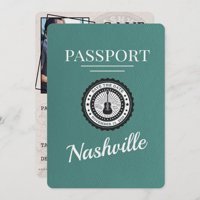 Aqua Nashville Passport sparar datum Spara Datumet (Fram/baksida)