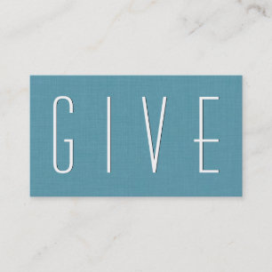Aqua NONPROFIT Simple Stil V37 Visitkort