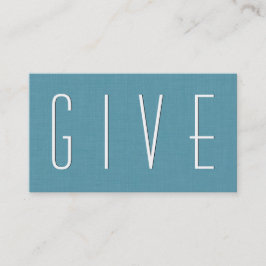 Aqua NONPROFIT Simple Stil V37 Visitkort