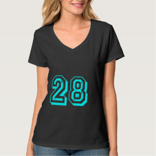 Aqua numrerar T-tröja 28 T-shirt