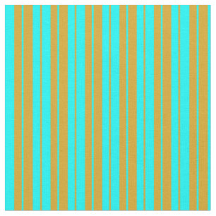 Aqua och Goldenrod Lining/Stripe Mönster Tyg
