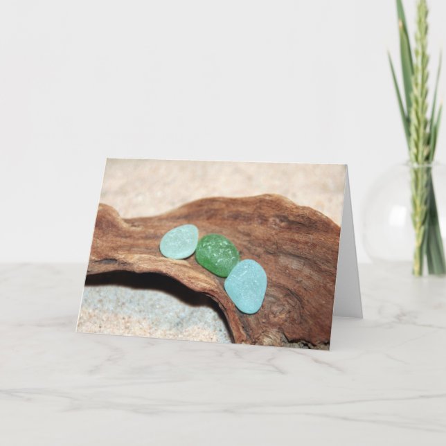 aqua- och gröntseaglass kort (Framsida)
