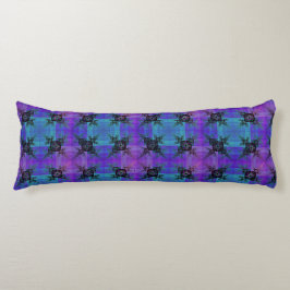 Aqua och Lilac Fractal Joy Body Pillow Kroppskudde