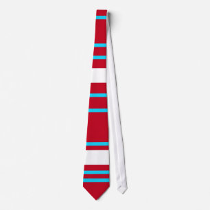 Aqua och röd Tie Slips