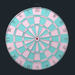 Aqua och Rosa Darttavla<br><div class="desc">Aqua and Rosa Dart Board</div>