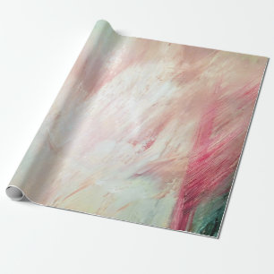 Aqua och Rosa Push Stroke Presentpapper