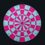 Aqua och Shock rosa Darttavla<br><div class="desc">Aqua and Shock rosa Dart Board</div>