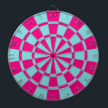Aqua och Shock rosa Darttavla<br><div class="desc">Aqua and Shock rosa Dart Board</div>
