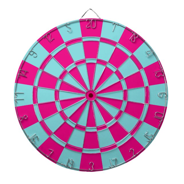 Aqua och Shock rosa Darttavla (Framsidan)