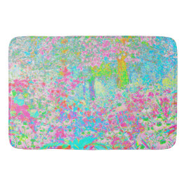 Aqua och Shock rosa Sunrise i My Rubio Garden Badrumsmatta