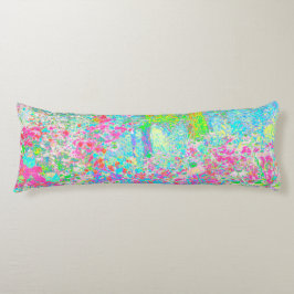 Aqua och Shock rosa Sunrise i My Rubio Garden Kroppskudde