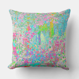 Aqua och Shock rosa Sunrise i My Rubio Garden Kudde