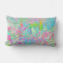 Aqua och Shock rosa Sunrise i My Rubio Garden Lumbarkudde