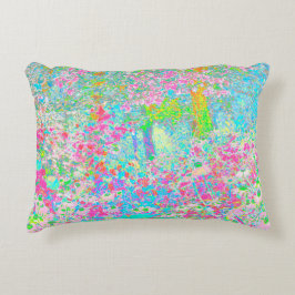 Aqua och Shock rosa Sunrise i My Rubio Garden Prydnadskudde