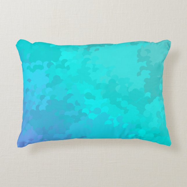 Aqua Ombre Prydnadskudde (Framsidan)