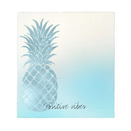 Aqua Ombre Tropical Pineapple Anteckningsblock
