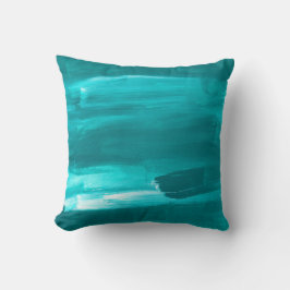Aqua Paint Stroke Kudde